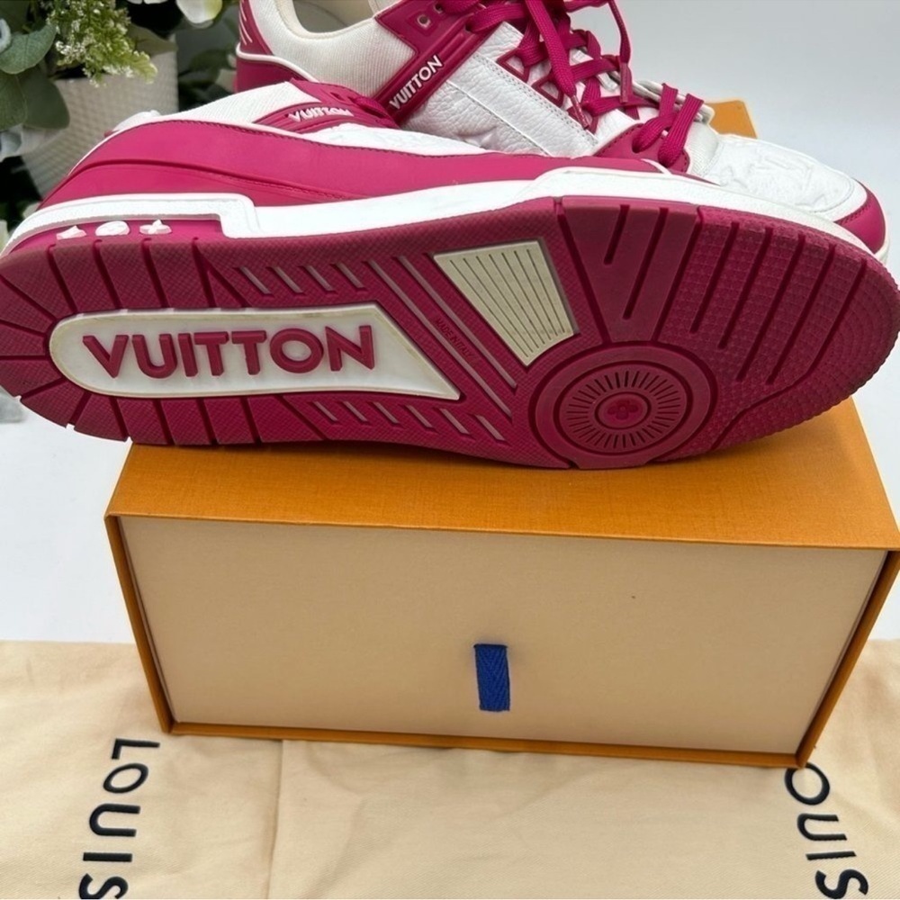 Men’s Louis Vuitton, Calf Skin, leather trainer sneakers size 11, fits US 13 - Picture 6 of 9
